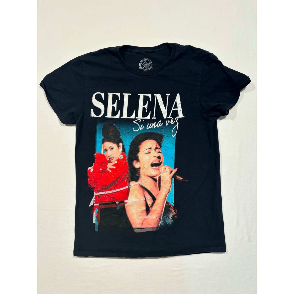 Official Selena Si Una Vez Graphic T-Shirt Black Small C-Life Group 2021